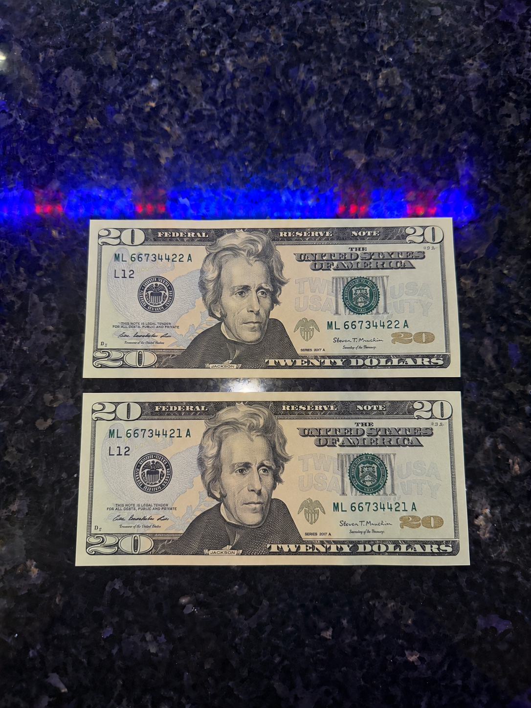 USD 20 fake money